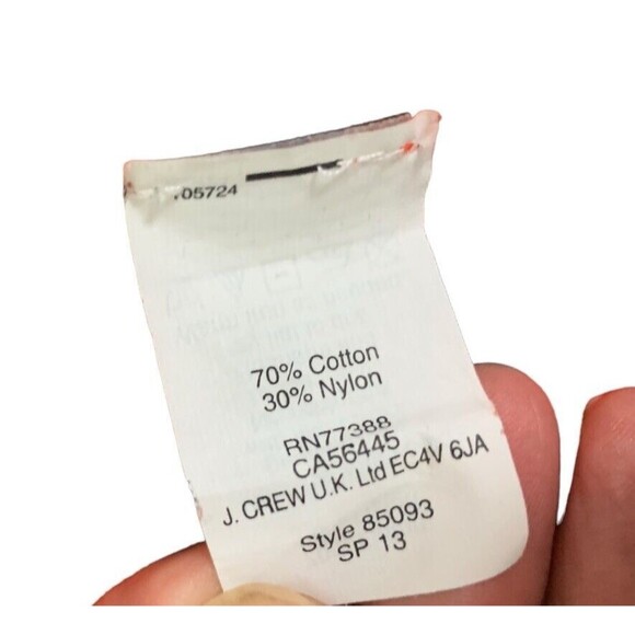 J.Crew Striped 3/4 Sleeve Knit Cardigan Women's L Tomato Red Navy Blue White - Picture 13 of 13